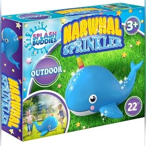 Splash Buddies Outdoor Blue Whale Sprinkler 22"